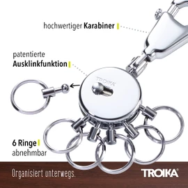 Troika Keyring, 9 cm, Multicolour KYR01-A128