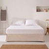 100 x 190/200cm Box Spring Bed Frame Cover 100cm Natural