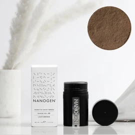 Nanogen Hair Thickening Fibres Light Brown Pack of 1 x 15 g