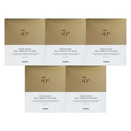 Mastina White Mastic Real Ampoule Gel Mask 4 Sheets (5 Packs) / Circle / 매스티나 화이트매스틱 리얼 앰플 겔 마스크 4매 5개  써클