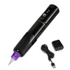 Black Wireless Eyebrow Semi Permanent Makeup Machine Rotary Tattoo Machine
