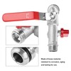 90 Degree Double Valve Water Tap 1/2" Brass Faucet Home
