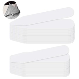 KEQAR Set of 120 collar stays, shirt holder, collar reinforcer, shirt collar insert, plastic (6 x 1 cm, 7 x 1 cm)