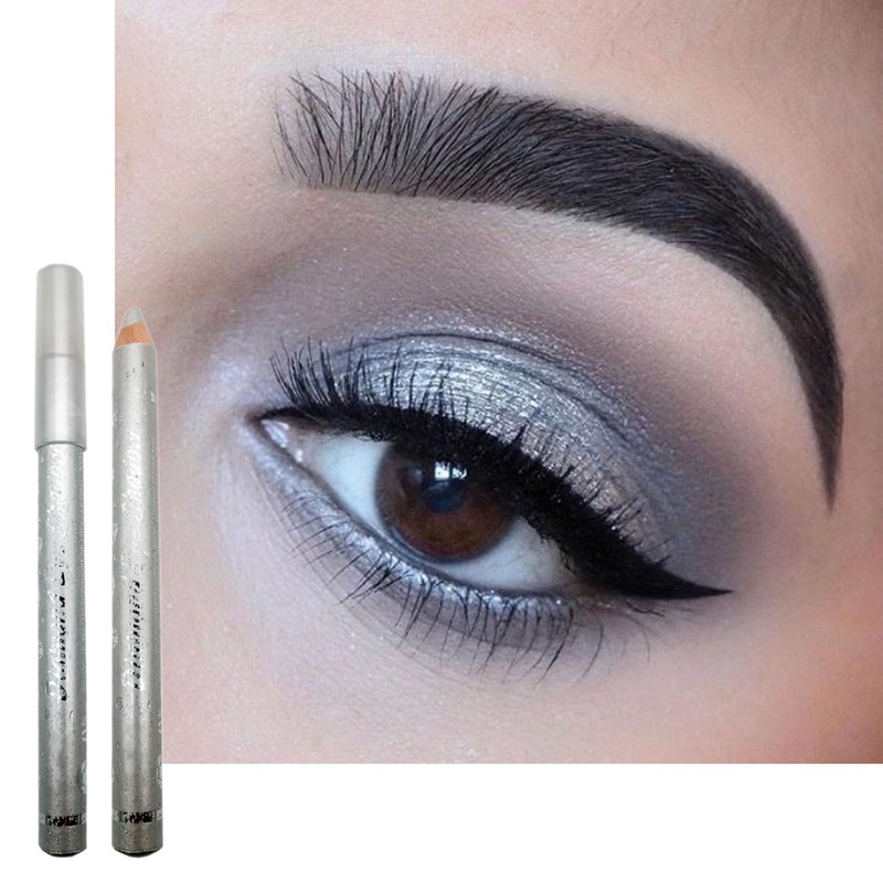 Pearl Eyeshadow Stick, White Shimmer Eye Shadow Pencil Crayon, Glitter