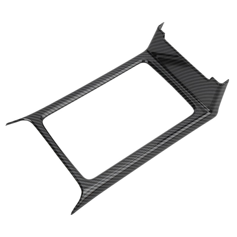 Central Console Water Cup Holder Trim Frame Carbon Fiber Style