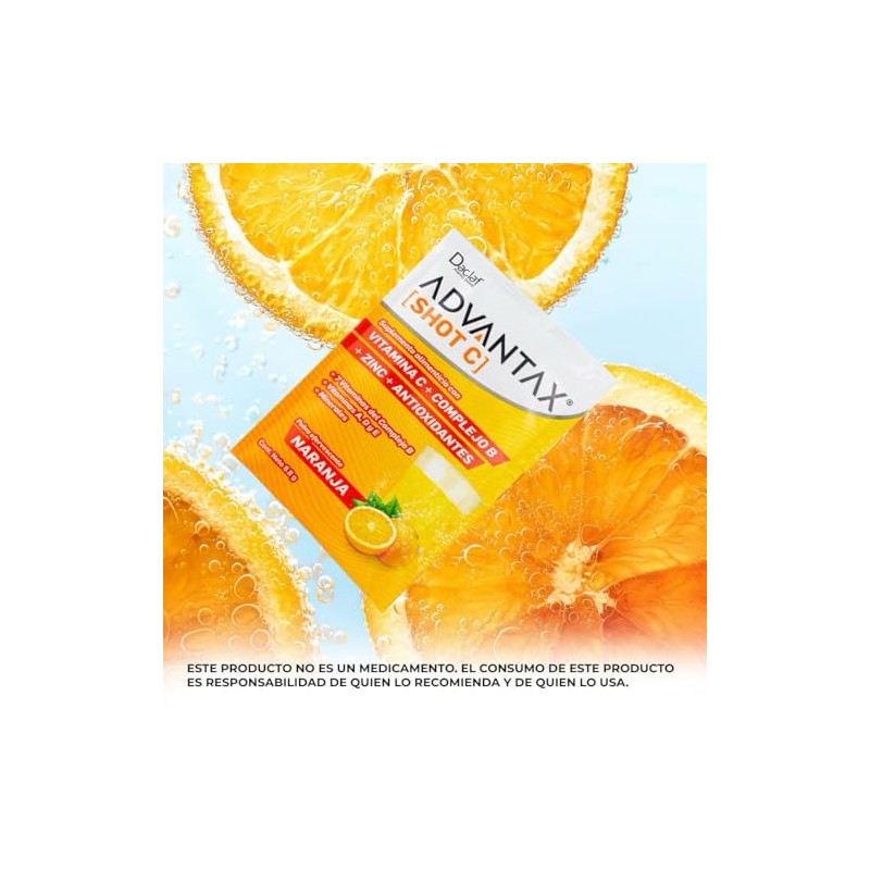 Shot C, Vitaminas Complejo B + Vitamina C Efervescente, Energía