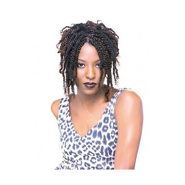 Milkyway Human Hair Bulk - Afro Kinky 10" Color - #1B - Off Black