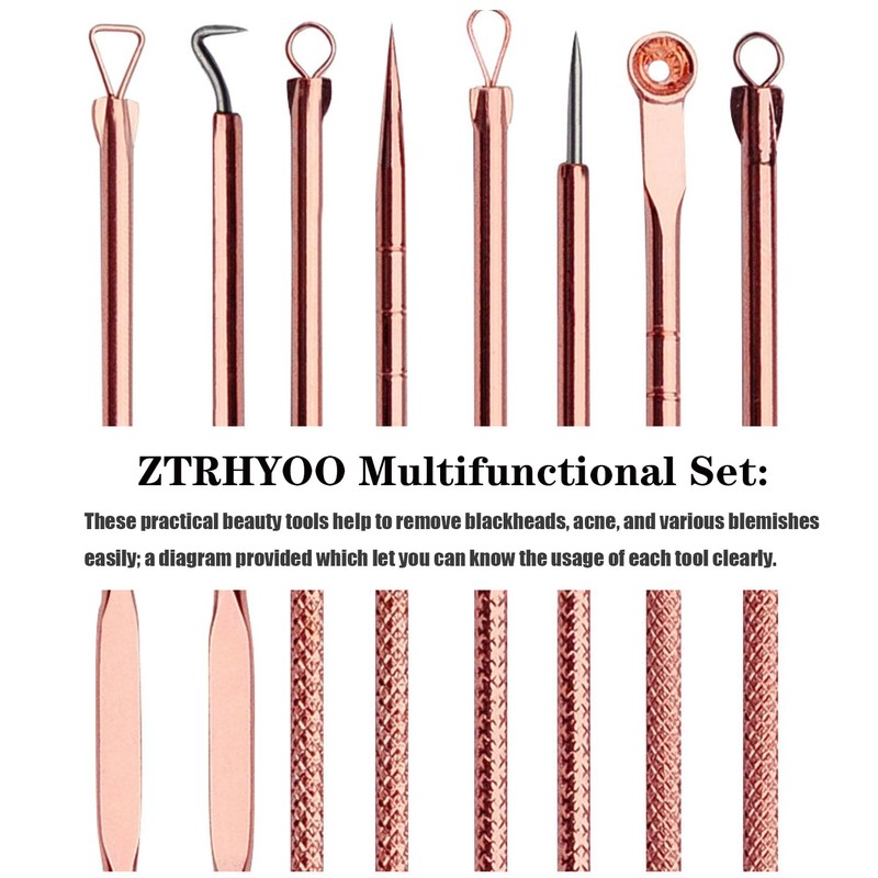 ZTRHYOO Blackhead Remover Pimple Comedone Extractor Tool Best Acne Removal
