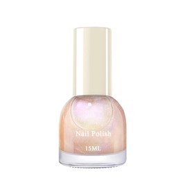 Virellay Schimmer Langanhaltender Schnelltrocknender Nagellack - Ohne UV Lampe Nagellack für Nail Art (Rosa, 15ML)