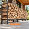 Firewood Rack Cover for Outdoor Storage – Waterproof Weather Protection