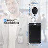 Mayski 2 Pack Badge Holder Retractable Clip ID Card Holder