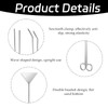4 Pcs Terrarium Tools, Aquarium Scissors, Long Tweezers Aquariums, Scraper