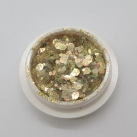 Gold Sequin Nail Glitter Nail Art Material 6ea