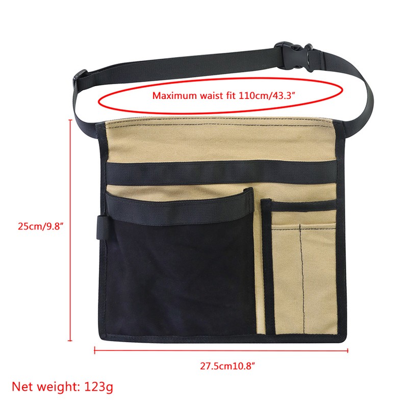 Side Tool Belt Gardening Tool Bag Adjustable Work Apron for