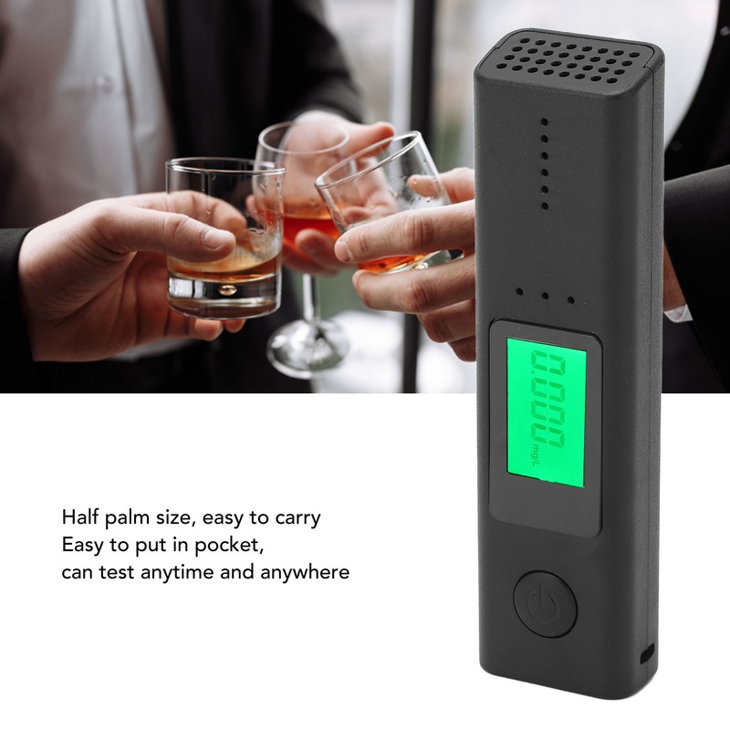 Alcohol Tester High Sensitivity Accurate Detection Portable Breathalyzer Sturdy Alcohol
