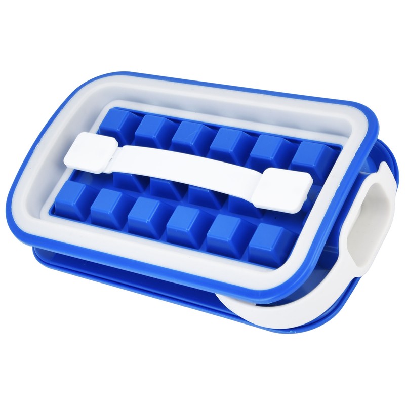 Ice Cube Tray Stretchable Easily Cleaning Saving Space Ice Making