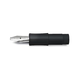 Kaweco Kalligraphie-Feder/Ersatzfeder, breite Federstärke 2,3 mm für Zierschrift & Künstler, Aufschraubbar, 10001138 schwarz