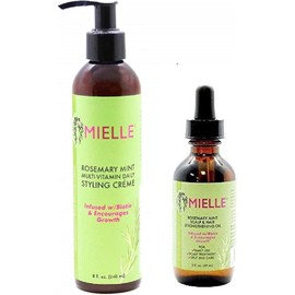 Mielle - COMBO DE ROMERO Y MENTA (CREMA Y ACEITE)