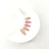 Medium Almond Press on Nails French Tip Fake Nails with