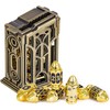 Cusdie 7-Die Bullet-Shaped Metal Dice Set DND Dice Set in