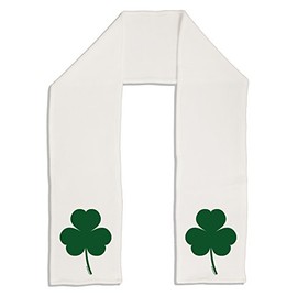 TooLoud Traditional Irish Shamrock Adult Fleece 64" Scarf