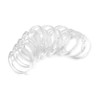 Benytro 24 Pcs Durable Clear Plastic Shower Curtain Rings,O-Shape PP