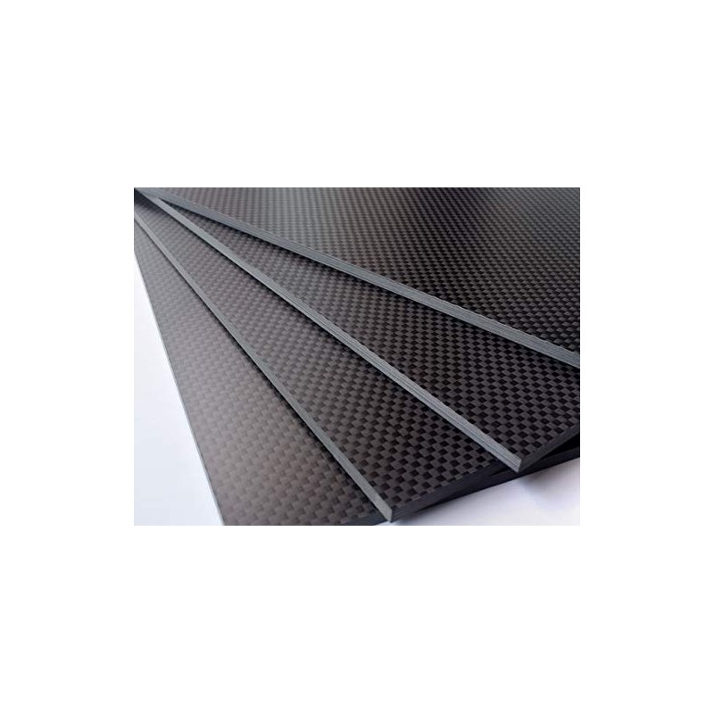 1.5x300x400mm Plain Matte Carbon Fiber Sheet Plate Panel R/C Aircraft