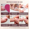Uñas Postizas con Punta Francesa, Uñas Press on para Manos,