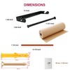 FanSiVoKe 12" Kraft Paper Dispenser Wall Mount, Butcher Paper Dispenser