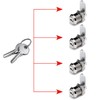 4 Pack Cupboard Locks, Cam Lock, Door Lock, Letter Box