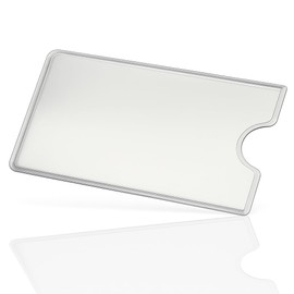 WallTrust Hard Plastic Protective Case - Pack of 12 - Card Protective Case for Credit Cards ID Transparent - Secure Card Case and EC Cards Bank Cards, Transparent without hole