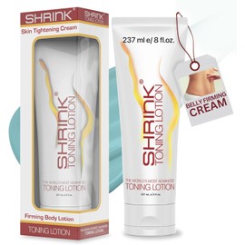 Shrink Toning Lotion - Heat Activated Cellulite Cream and Firming Body Lotion for Women and Men - Body Cream for Stomach, Tummy, and Body - with Caffeine, Vitamin E, Skin Tightening Body Cream (8oz)