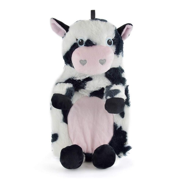 undercover lingerie Novelty Character/Long Hot Water Bottle with Super Soft Plush Faux Fur Cover, Cow