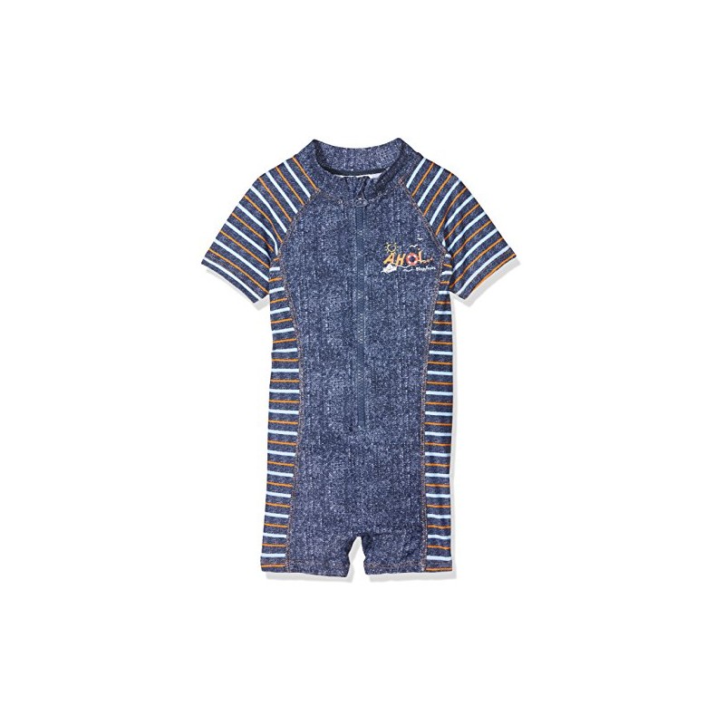 Playshoes Boy's Einteiler Ahoi mit UV-Schutz Swim Shorts, Blue (jeansblau),