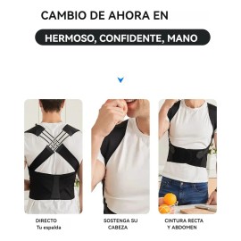 Corrector Postura Espalda Ajustable Fajas Corregir La Joroba