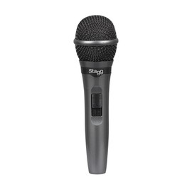 Stagg SDMP15 Cardioid dynamic microphone for live performances 3-Pin XLR Connection, Vocal and Instrumental Microphone.