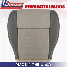 u.s autoseatcovers inc. 2008 to 2010 For Jeep Grand Cherokee Driver Bottom Leather Seat Cover 2 Tone Tan