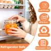 Glass Containers With Lids 16 Oz Wide Mouth Airtight Jars