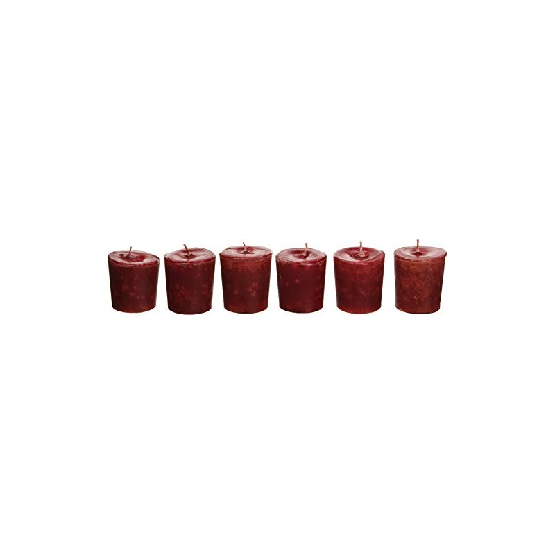 Aroma Naturals Votive Candles Essential Oil, Peace Ruby Holiday, 6