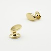FURFITT 10 Pack Polished Gold Cabinet Knobs Solid Zinc Alloy