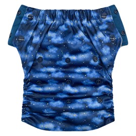 Hybrid Cloth Diaper - Reusable Training Pants, Swim Diaper, Special Needs Briefs, Fits from Baby up to 10 Years (Size 2, Starry Night)