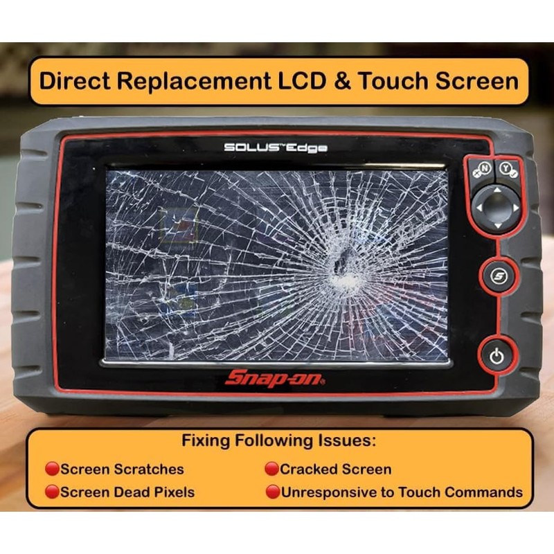 SCREENTRONICS LCD Screen Display Compatible Replacement for Snap-On Solus Edge