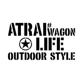 [KAIMIRU STORE] Daihatsu Atley Wagon ATRAI Stencil Sticker Light Van Mini Car Emblem Cut Letter Sticker (k_877 White ATRAI W)