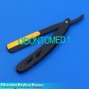 ODM BLACK & GOLD COMBINATION Stainless Steel Barber Straight Edge