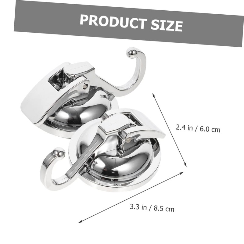 Strong Suction Cup Hook, Bathroom Hook, 2 Pack, Vacuum, Load