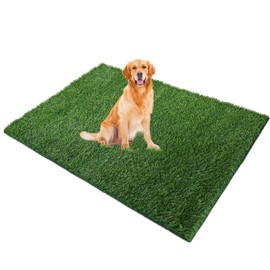 Naturei Grass Pad for Dogs, 72" x 48" Artificial Turf for Pets Potty Training, Fake Grass Mat with Drainage Holes, Easy to Clean, Large Turf Rug Outdoor Indoor Use