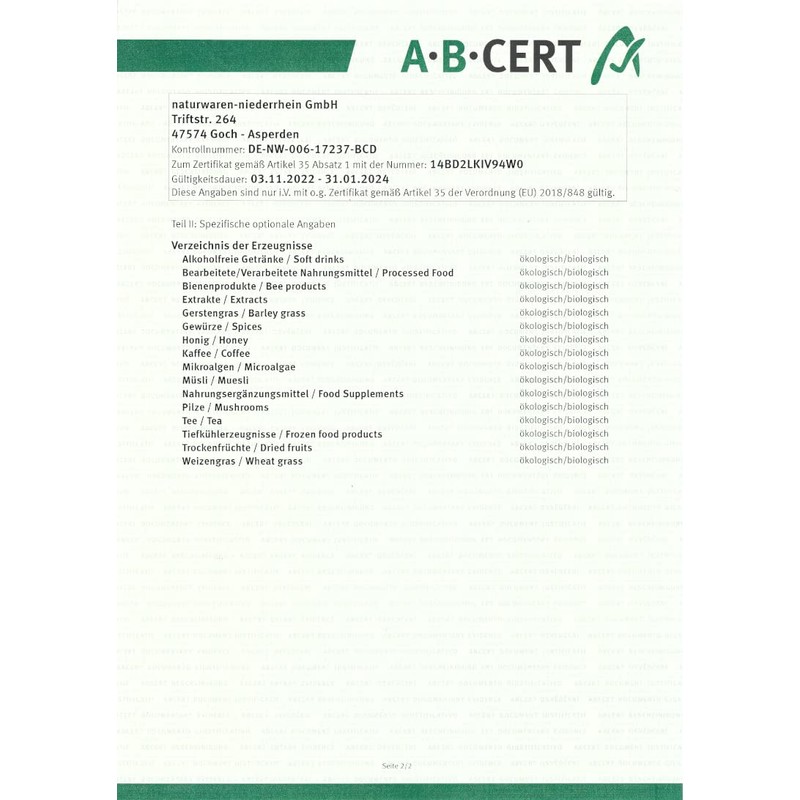 Organic Greentrio Powder (500 g)