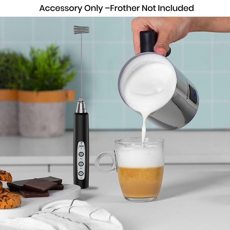 Colarlemo Rechargeable Milk Frother Whisk Rods (2 Pcs)