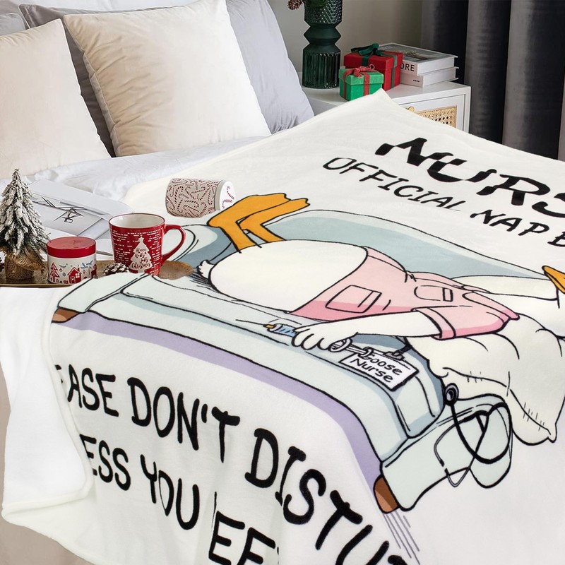 Ebmdsia Nurse Gifts for Women, Nurse Week Appreciation Gifts Blanket