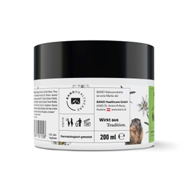 BANO Arlberger Marmot Sport and Joint Ointment, Original Marmot Ointment, Made in Austria, with Marmot Oil, Arnica, Mountain Pine Oil, Menthol, 200 ml
